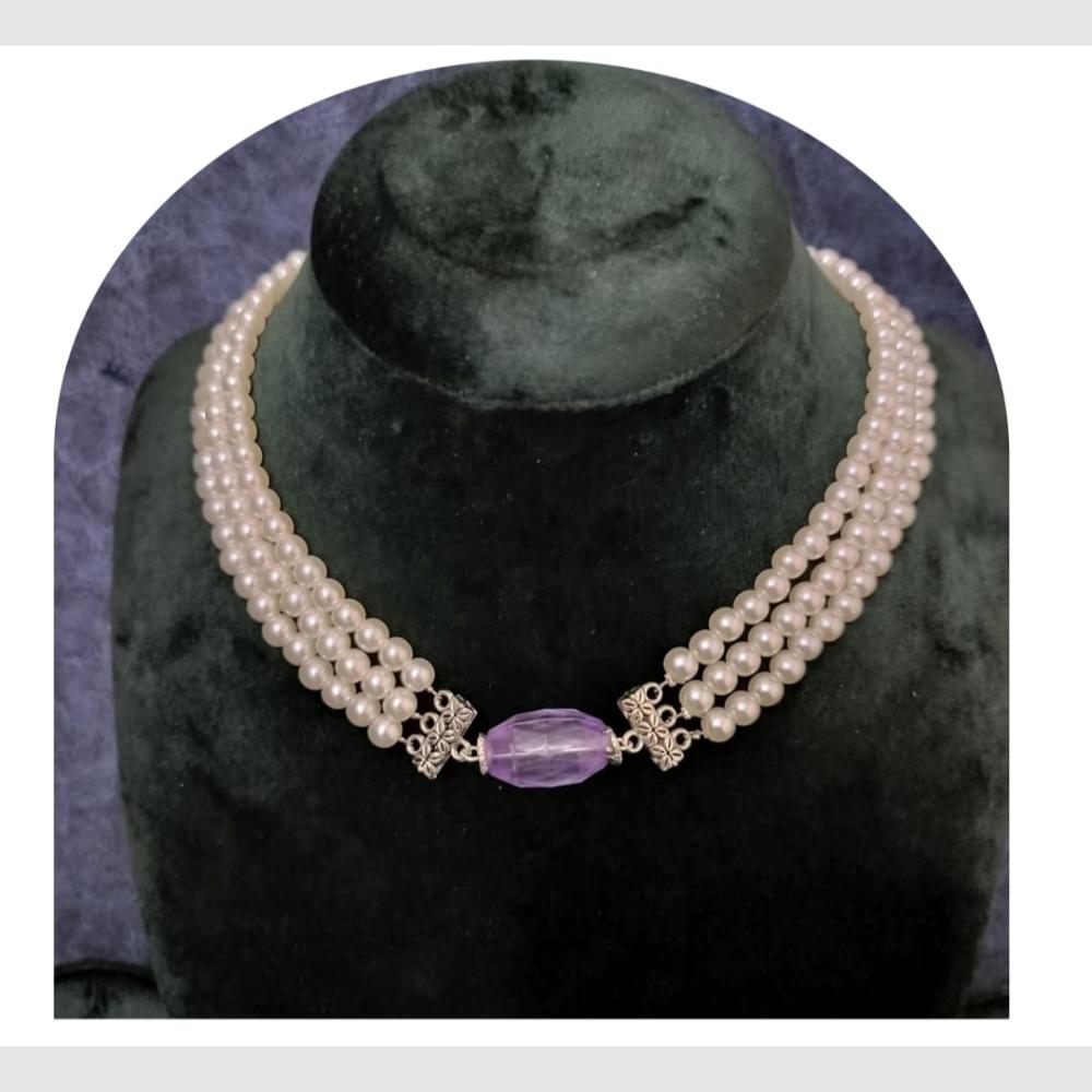 Dhirish International Classic Pearl Jewellery Necklace