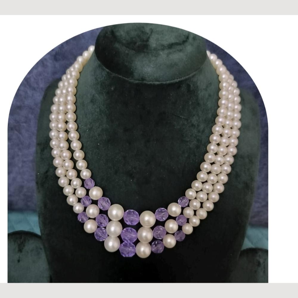 Dhirish International Classic Pearl Jewellery Necklace
