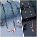 Dhirish International Elegant Ensemble American Diamond Combo Set