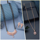 Dhirish International Elegant Ensemble American Diamond Combo Set