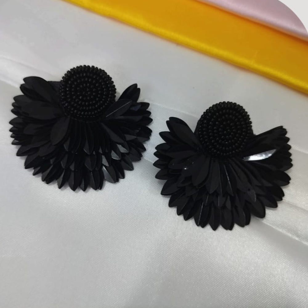 Dhirish International Floral Petal Charm Beads Earrings
