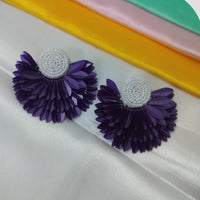 Dhirish International Floral Petal Charm Beads Earrings