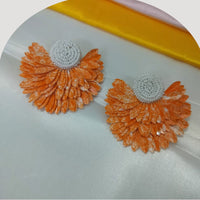 Dhirish International Floral Petal Charm Beads Earrings