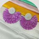 Dhirish International Floral Petal Charm Beads Earrings