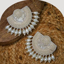 Dhirish International Ethnic Pearl And Beads Dangler Earrings