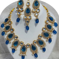 Dhirish International Royalty Glam Pota Kundan And Pearl Necklace Set