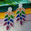 Dhrish International Vibrant Handmade Multi Color Dangler Earrings