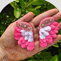 Dhrish International Vibrant Handmade Multi Color Dangler Earrings