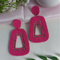 Dhrish International Vibrant Handmade Multi Color Dangler Earrings