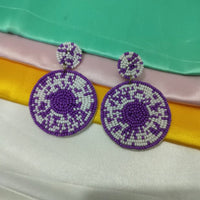 Dhrish International Vibrant Handmade Multi Color Dangler Earrings