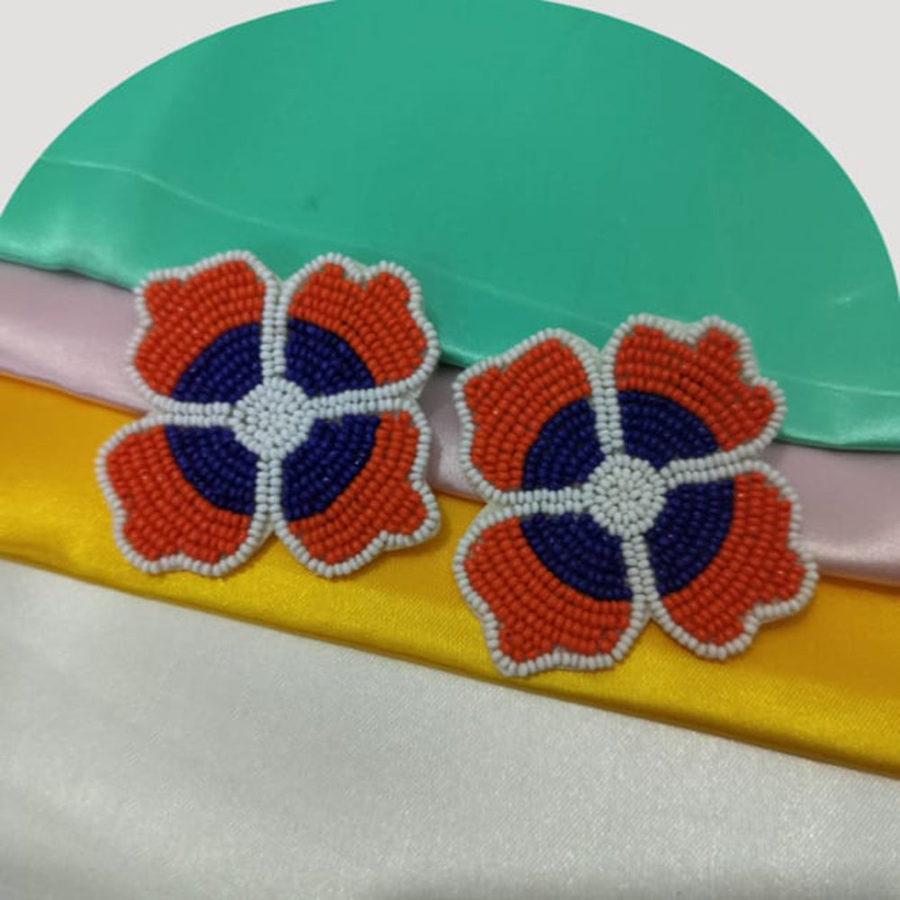 Dhrish International Vibrant Handmade Multi Color Dangler Earrings