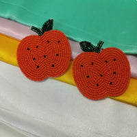 Dhrish International Trendy Apple Shape Multicolor Hanging Earrings