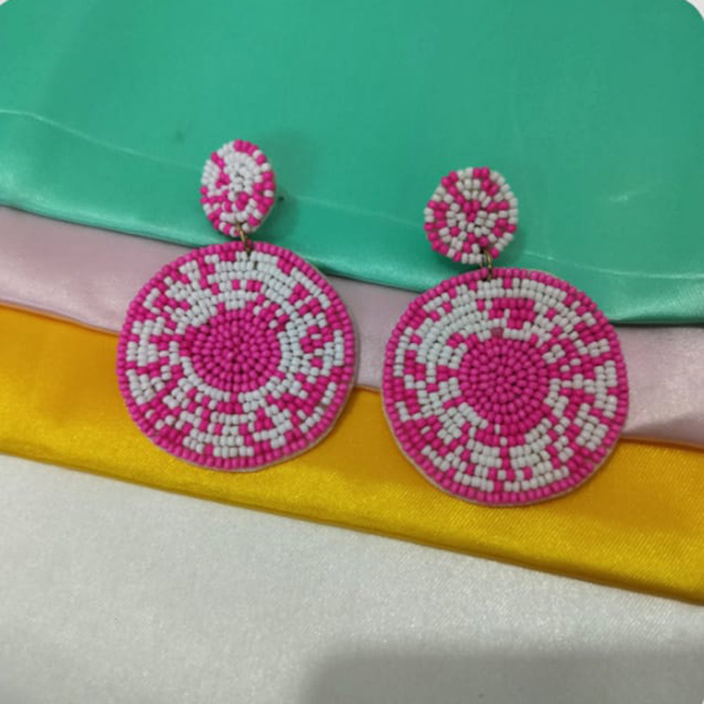 Dhrish International Vibrant Handmade Multi Color Dangler Earrings