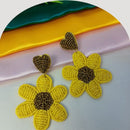 Dhrish International Vibrant Handmade Multi Color Dangler Earrings