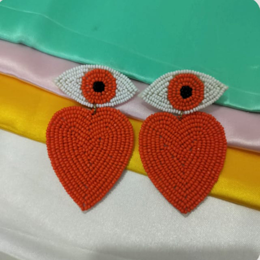 Dhrish International Vibrant Handmade Multi Color Dangler Earrings