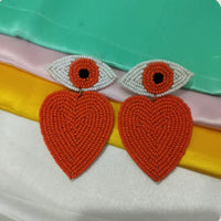 Dhrish International Vibrant Handmade Multi Color Dangler Earrings