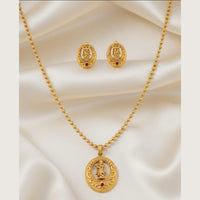 Dhirish International Lord Krishna Chain Pendant Set