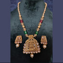 Dhirish International Elegant Pota Stone Designer Necklace Set