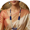 Dhirish International Pearl And Beads Long Necklace With Earrings