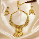 Dhirish International Pota Stone Beaded Necklace With Earrings