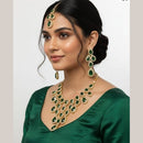 Dhirish International Graceful Crystal Stone Necklace Set 