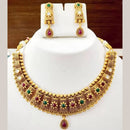 Dhirish International Pota Stone Designer Necklace Set for Women
