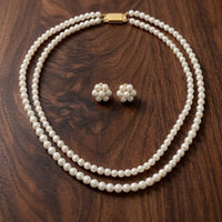 Dhirish International Graceful Pearl Necklace Set
