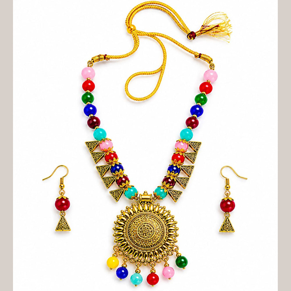 Dhirish International Graceful Pearl Necklace Set