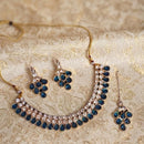 Dhirish International Pota Stone Designer Necklace Set for Women