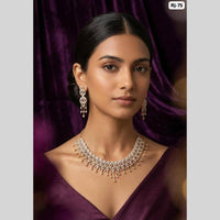 Dhirish International Austrian Stone Designer Necklace Set for Women