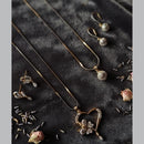 Dhirish International Austrian Stone Chain Pendant Set