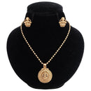 Dhirish International Traditional Temple Chain Pendant Set