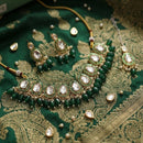 Dhirish International Designer Kundan Stone And Beads Necklace Set for Women