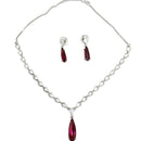 Dhirish International Royal American Diamond Necklace Jewellery Set