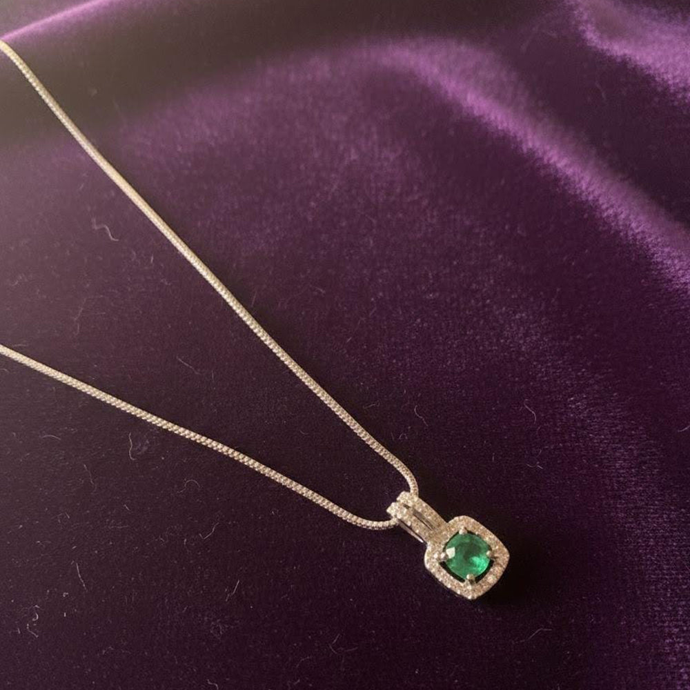 Dhirish International Trendy Crystal And Austrian Stone Chain Pendant (Set Of 6)