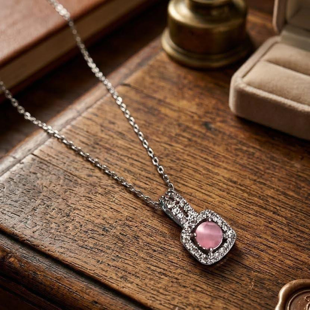 Dhirish International Trendy Crystal And Austrian Stone Chain Pendant (Set Of 6)