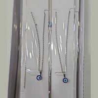 BN Silver Plated Evil Eye  Chain Pendant
