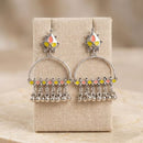 Pusti Art & Craft Royal Enamel And Ghugnroo Dangler Earrings