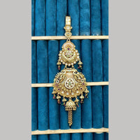 Dhiraj Sales Gold Plated Pota Stone And Pearls Meenakari Kamar Challa