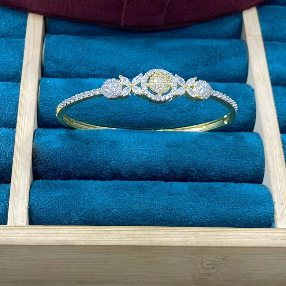 Dhiraj Sales Gold Plated American Diamond Openable Bracelet