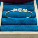 Dhiraj Sales Gold Plated American Diamond Openable Bracelet