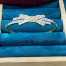 Dhiraj Sales Gold Plated American Diamond Openable Bracelet