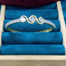 Dhiraj Sales Gold Plated American Diamond Openable Bracelet