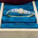 Dhiraj Sales Gold Plated American Diamond Openable Bracelet