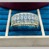 Dhiraj Sales Gold Plated American Diamond Openable Bracelet