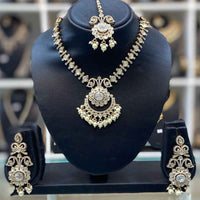 Dhiraj Sales Polki Kundan Stone And Beads Necklace Set 