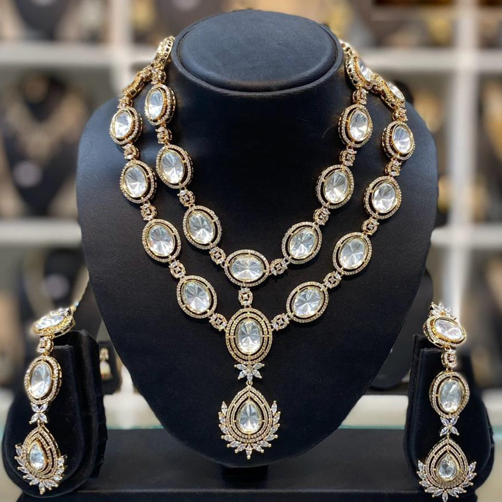 Dhiraj Sales Heritage Inspired Kundan Polki Necklace Set