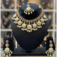 Dhiraj Sales Heritage Inspired Kundan Polki And Beads Meenakari Necklace Set