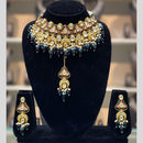 Dhiraj Sales Antique Finish Kundan Necklace Set with Meenakari Finish