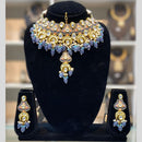 Dhiraj Sales Antique Finish Kundan Necklace Set with Meenakari Finish